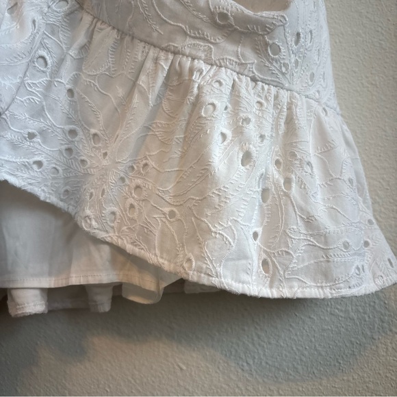 NWT Lily Pulitzer Rocko Eyelet Romper Ruffled Skirt 100% Cotton White Size 10 - Picture 7 of 14